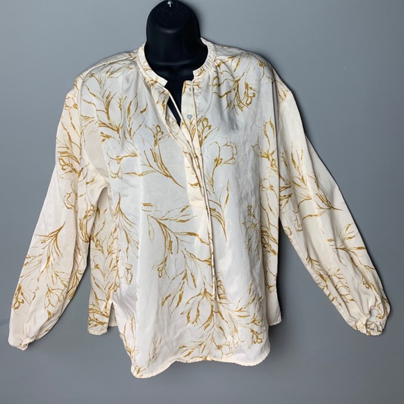Créeme and gold blouse - Picture 1 of 2